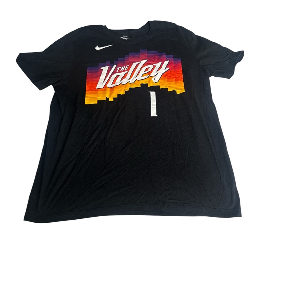 Nike Black T-Shirt with Vibrant Valley Graphic